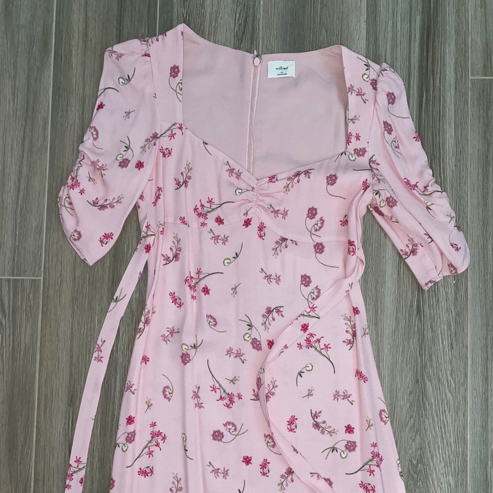 Aritzia Wilfred Dress (00, Pink Floral)